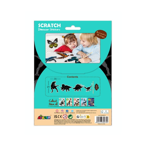 Stickers para Raspar Dinosaurio