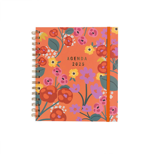 Agenda 2025 Flower Coral 12 Meses