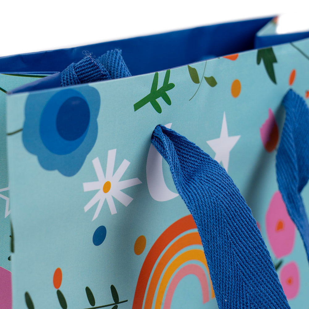 Bolsa Regalo Mediana Primavera Azul