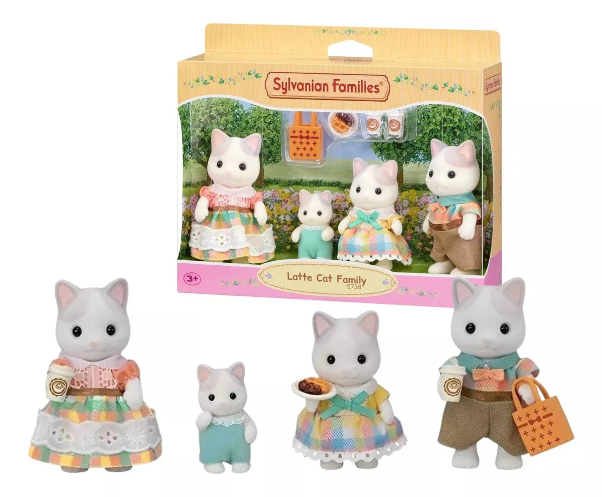 Familia de Gatos Leche Sylvanian