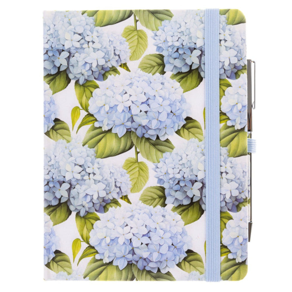 Libreta con Bolígrafo Hortensias