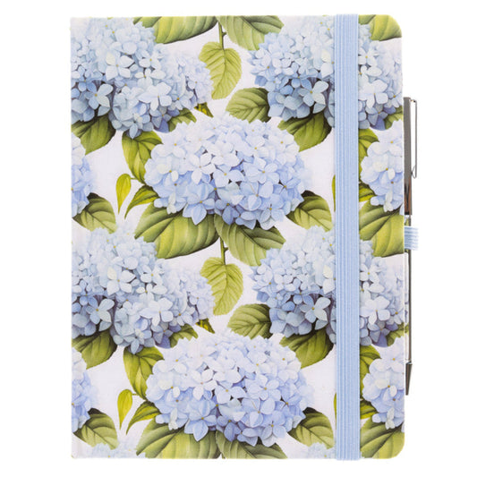 Libreta con Bolígrafo Hortensias