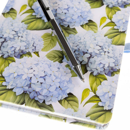 Libreta con Bolígrafo Hortensias