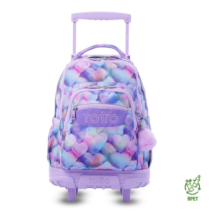 Mochila con ruedas Porta PC 15.4" Renglón Morada