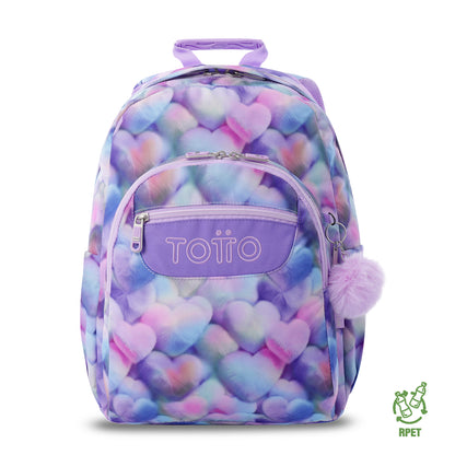 Mochila Juvenil Porta PC 14" Acuarela Morada