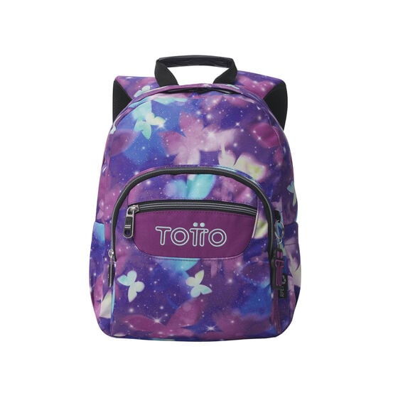 Mochila Juvenil Tempera Notebook 10´" Violeta Mariposas Glitter