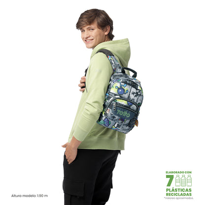 Mochila Juvenil Tempera Notebook 10´" Dinosaurios