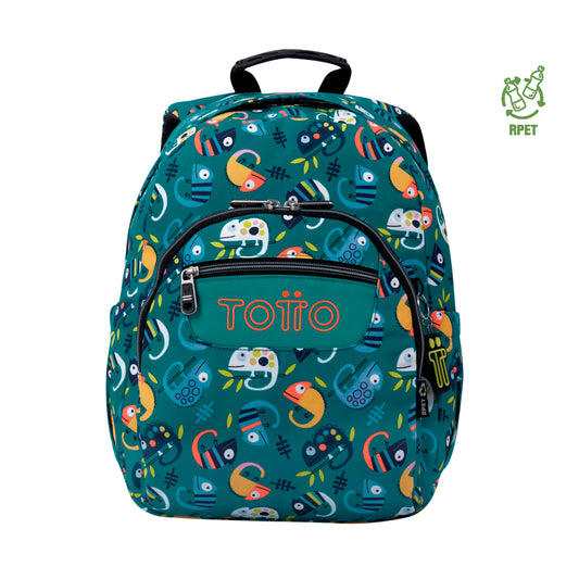 Mochila Escolar Gommas RPET Verde Egreth