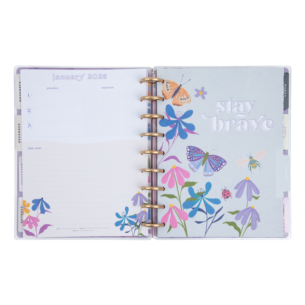 Agenda 2025 Midnight Botanical Classic 18 Meses