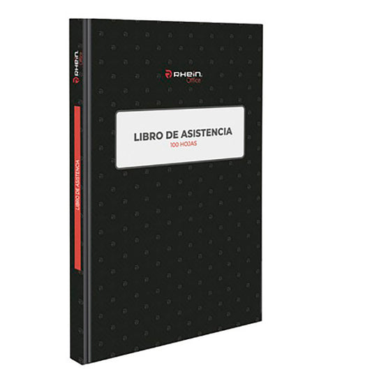 Libro  Registro Asistencia 100 Hojas Rhein