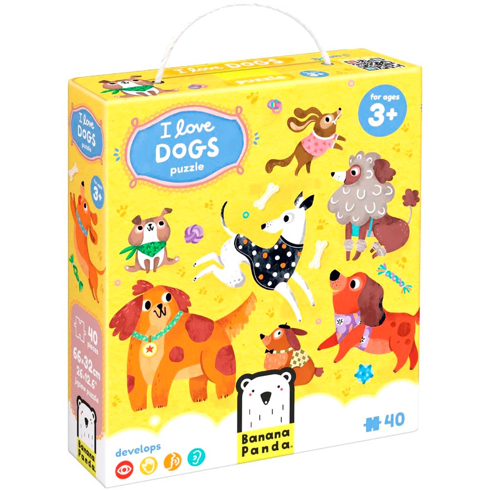 Puzzle Amo a los perros (40 piezas) 3+