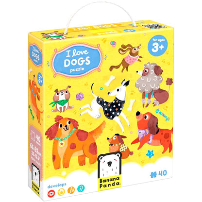 Puzzle Amo a los perros (40 piezas) 3+