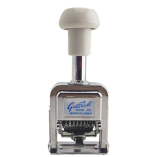 Sello metálico automático Great Wall de 6 dígitos