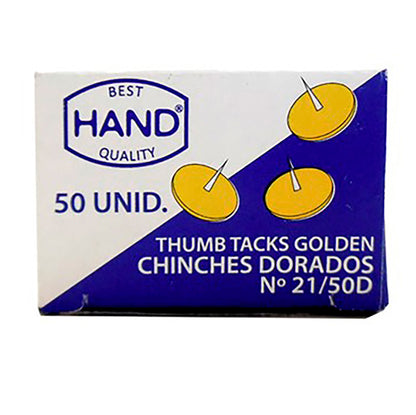 Chinches dorados 50 unid Hand