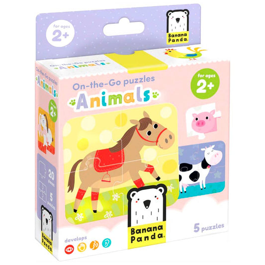 Puzzle Animales (20 piezas, 5 puzzles) 2+