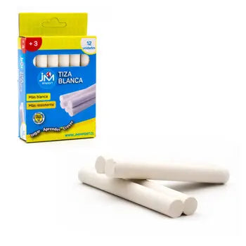 Tiza 12 panes blanca
