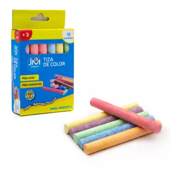 Tiza 12 panes de colores