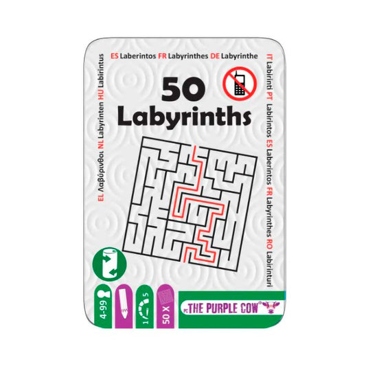 50 Juegos de Laberinto Caja Metálica
