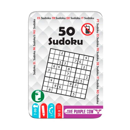 51 Juegos Sudoku Caja Metálica