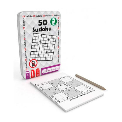 51 Juegos Sudoku Caja Metálica