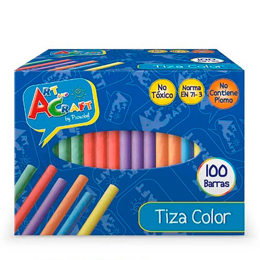 Caja 100 tizas color Art & Craft
