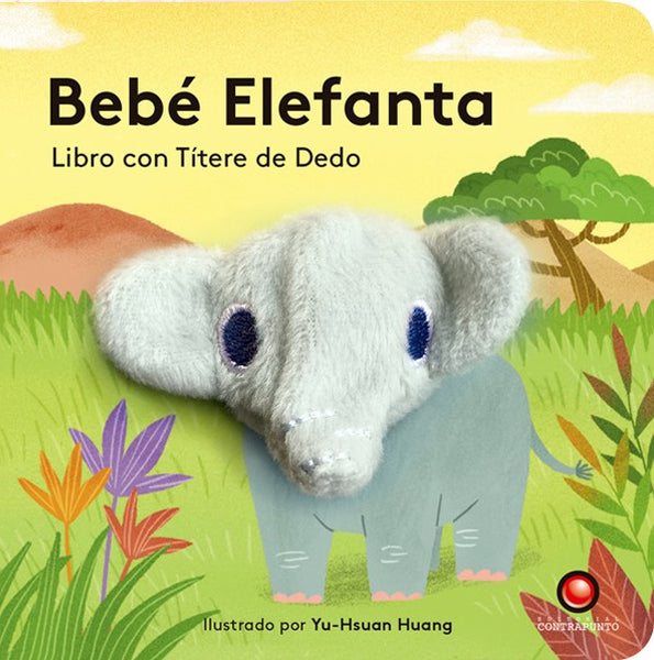 Libro con títere de dedo. Bebé Elefanta