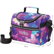 Lonchera Térmica Pizarra Violeta Mariposas Gliiter