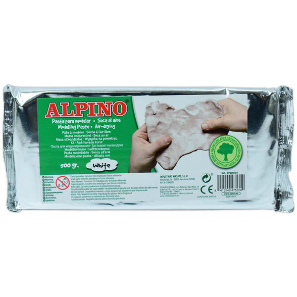 Pasta para modelar Alpino de 500 grs. Blanca