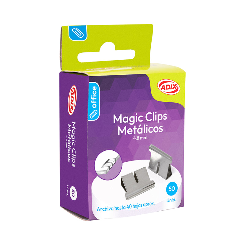 Set magic clip metálicos