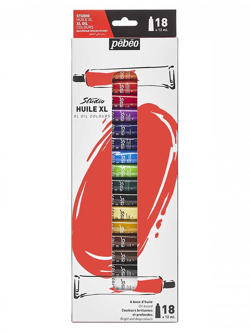 Óleo Pebeo XL Studio Set 18 Colores 12ml