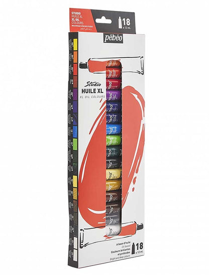 Óleo Pebeo XL Studio Set 18 Colores 12ml