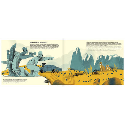 Puma concolor - René Araneda - Ilustración J.A. Blasco