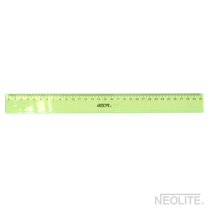 Regla biselada transparente green 30cm. Neolite
