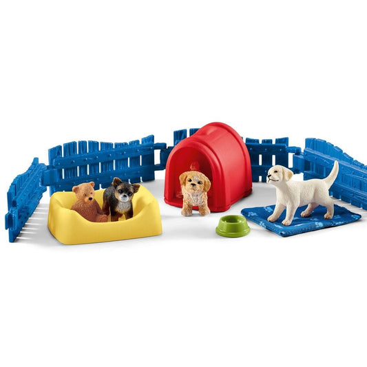 Corral para cachorros coleccionables Schleich