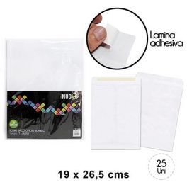 SOBRE SACO 1/2 OFICIO BLANCO 19 X 26,5 CM (SET 25 UND)
