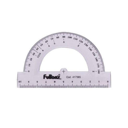 Transportador 180° 10 cm. Biselado humo Fultons