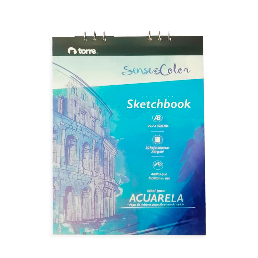 Croquera Skechbook con espiral A3