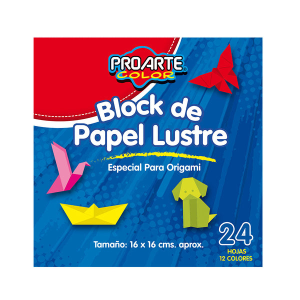 Block de papel Lustre 16 x 16 cm aprox