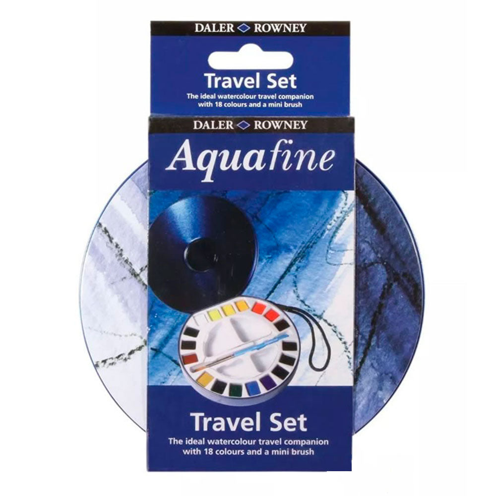 Acuarelas en Pastill Aquafine Daler Rowney set 18 colores