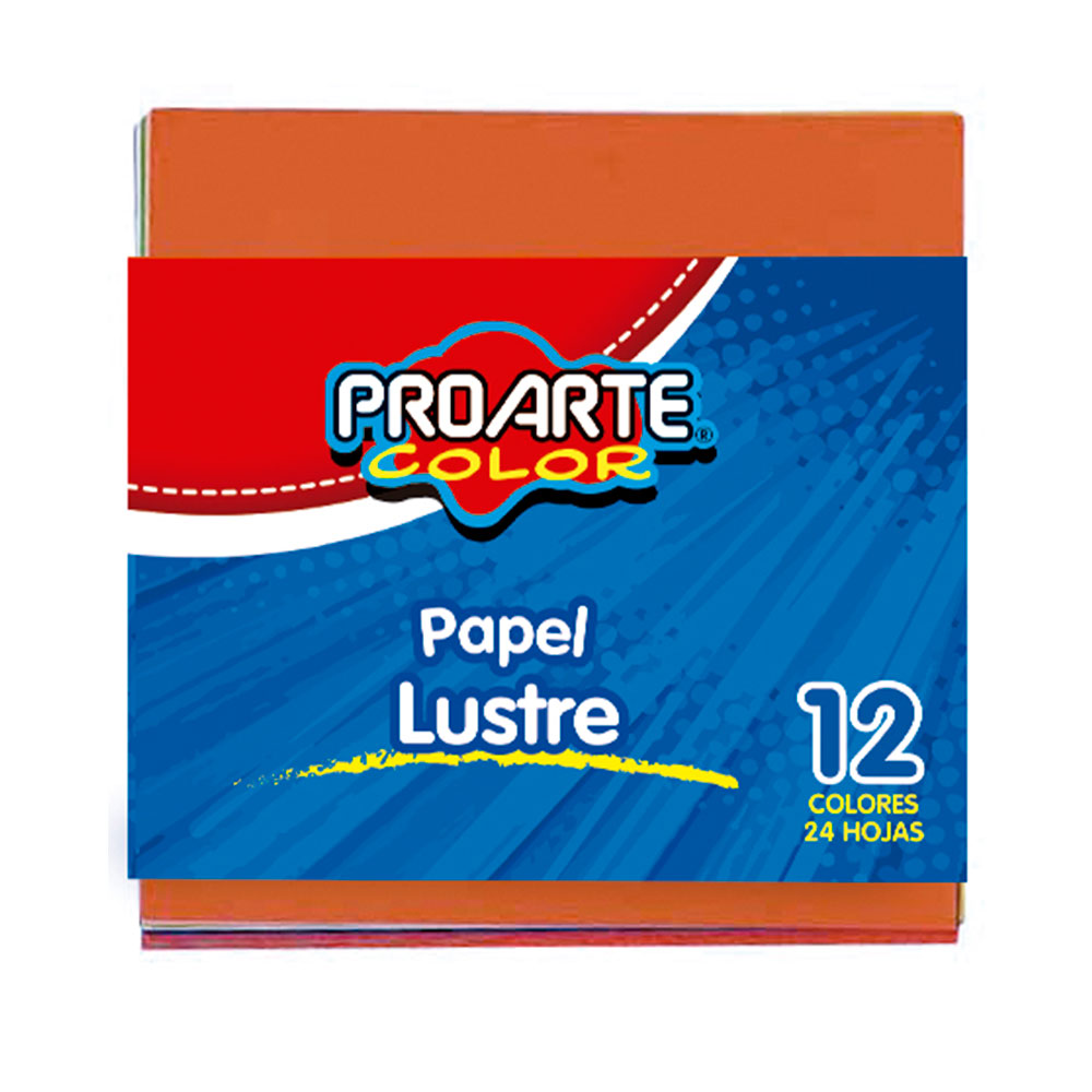 Papel lustre fajos 10 x 10 cm aprox.