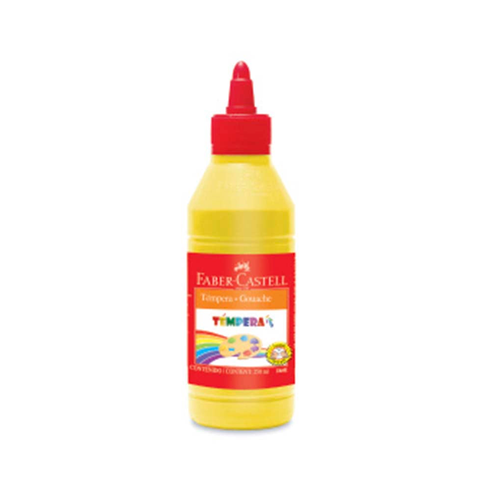 Tempera botella 250ml amarillo