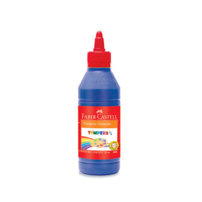 Tempera botella 250ml azul