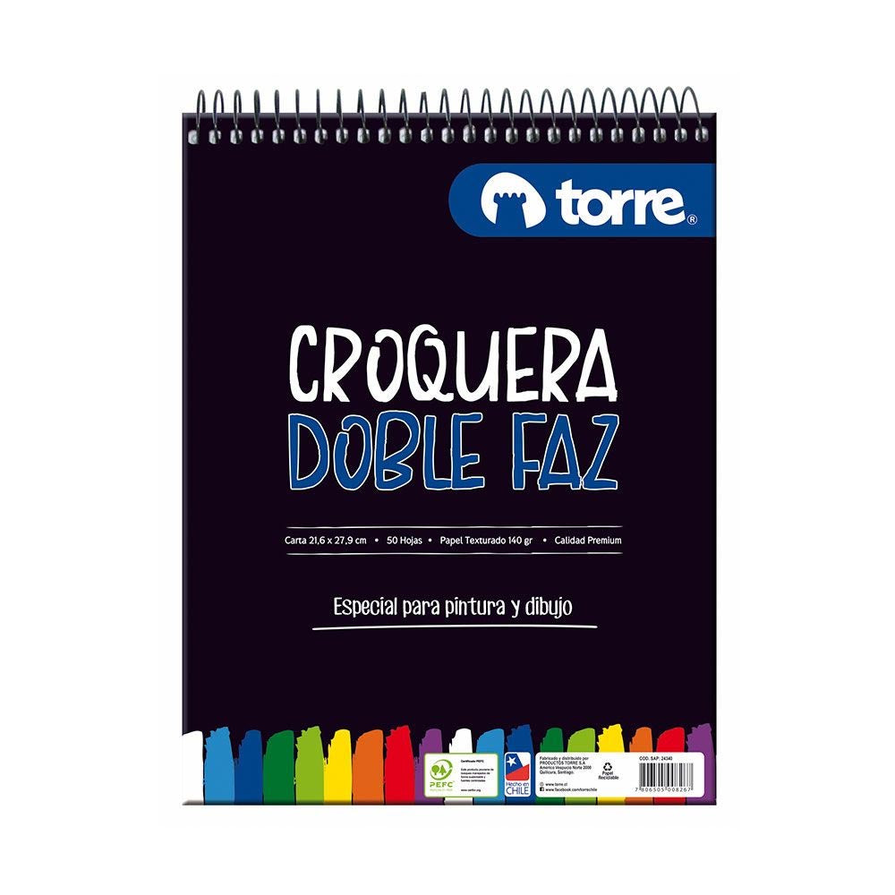 Croquera doble faz torre