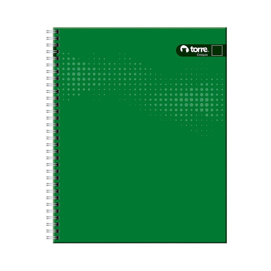 Cuaderno universitario croquis 100 hojas torre