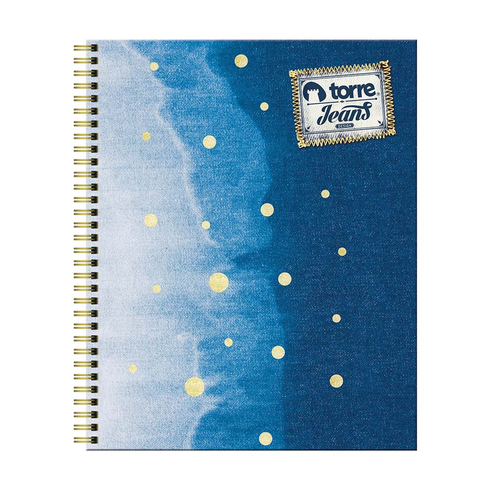 Cuaderno universitario jeans 7mm 100 hojas torre