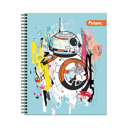 Cuaderno universitario clasico Star wars 7mm 100h