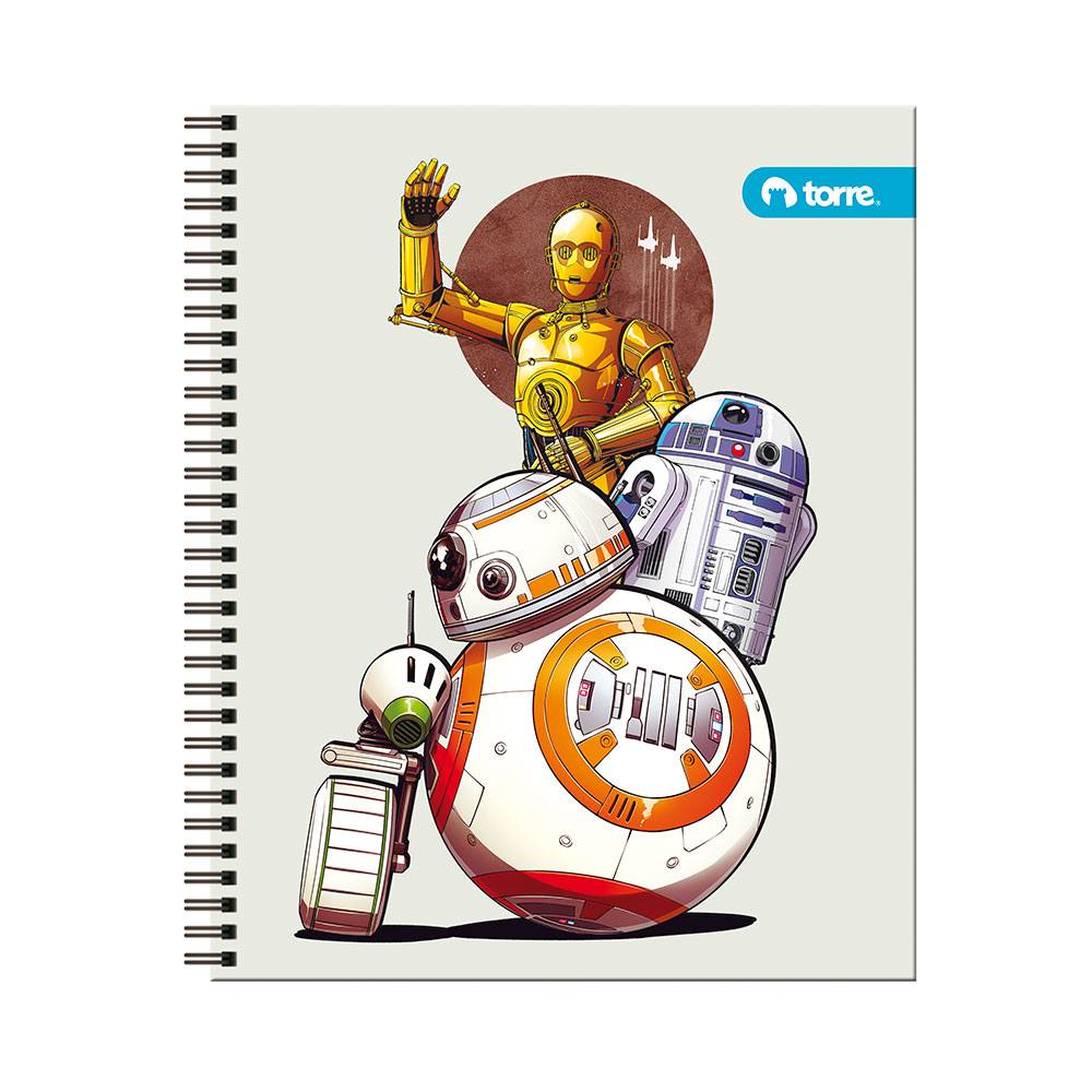 Cuaderno universitario clasico Star wars 7mm 100h