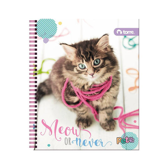 Cuaderno universitario clasico Pet 7mm 100h