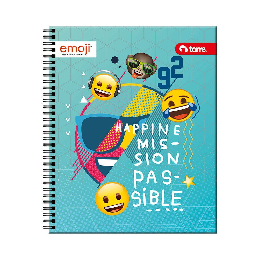 Cuaderno universitario Emoji 7mm 100h