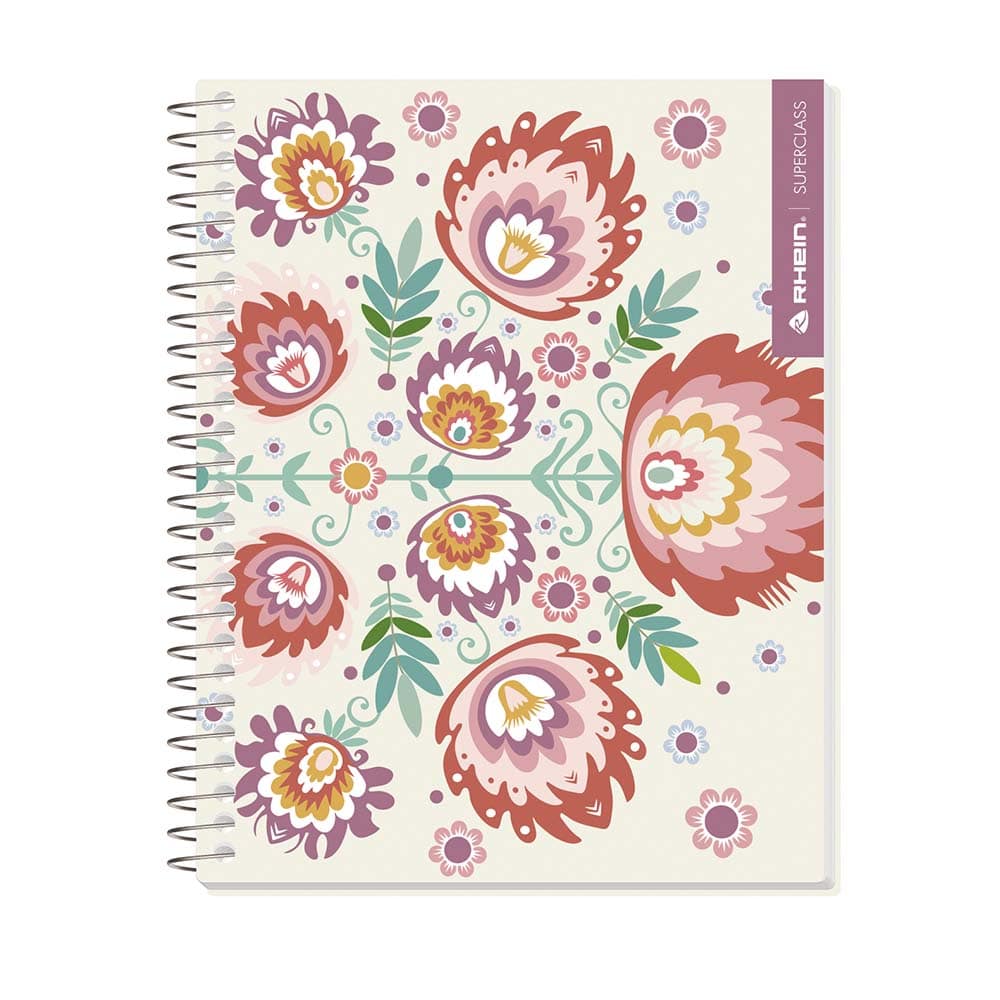 Cuaderno folk pastel carta 150 hojas